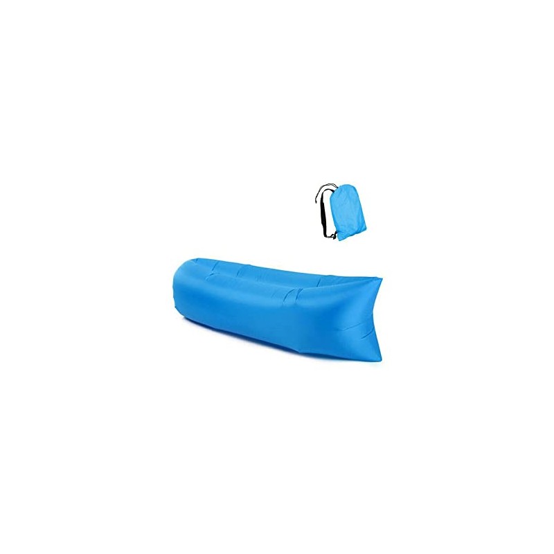 Inflatable Lounger, Lazy Air Sofa with Headrest Waterproof Couch Bed