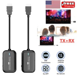1080P 60Hz Wireless HDMI Extender 2.4GHz/5GHz WiFi Transmitter Receiver Adapter*