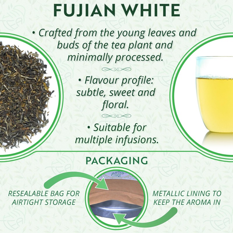 Fujian White Tea – Premium Chinese White Loose Leaf Tea