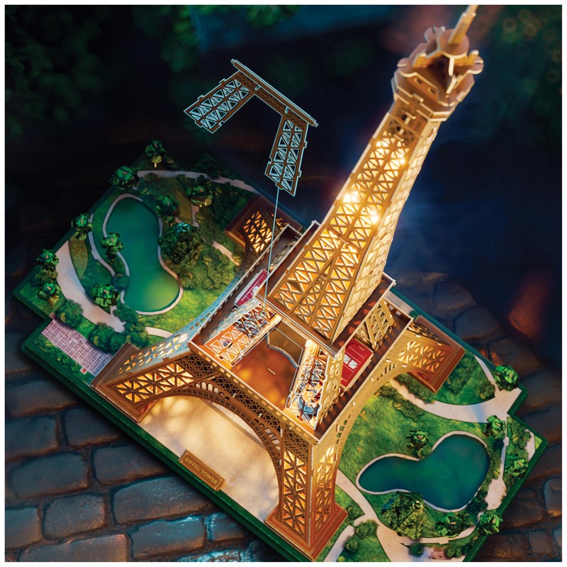 4D Build, Architect Series Eiffel Tower 3D Model Kit with