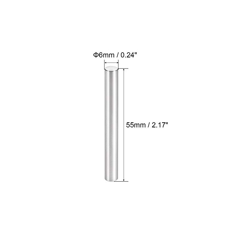 sourcing map pack of 10 Ground dowel pin 304 stainless