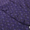 Epoint EGE1B08C-S Blue Black Paisley Microfiber Vest and Pre-tied Bow