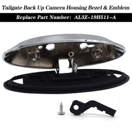 Rldym Tailgate Back Up Camera Housing Bezel AL3Z-19H511-A for Ford F150 F250 F350 2009-2014 with Chrome Color