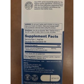 Soloray Prosorb Turmeric Phytosome 29X Absorption 30 Veg Caps Curcumin