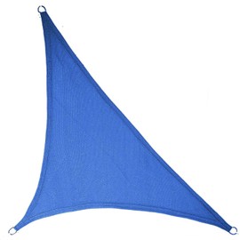 LyShade 16'5" x 16'5" x 22'11" Right Triangle Sun Shade Sail Canopy (Blue) - UV Block for Patio and Outdoor