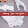 60 Pieces Cotton Glove Soft Stretchy Working Glove Reusable Large