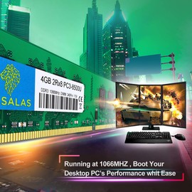 Rasalas Kit DDR3 4 GB PC3-8500 DDR3 1066 MHz DDR3 4 GB Udimm DDR3 Ram 2Rx8 1.5 V CL7 Desktop Módulo de Memoria de Escritorio Comuter Ram Módulos de Memoria Actualización