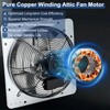 Criditpid 14 Inch Wall Mounted Shutter Exhaust Fan with ON/OFF
