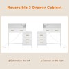 KOUSEI Vanity Desk Without Mirror, 39'' Small Makeup Vanity with