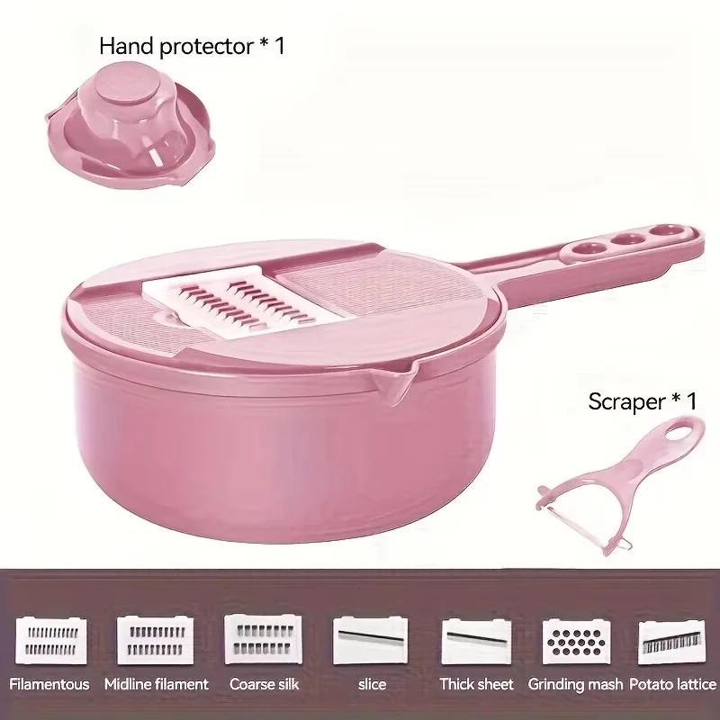 9-in-1 Vegetable Cutter for Kitchen – Multi-Function Slicer, Shredder and