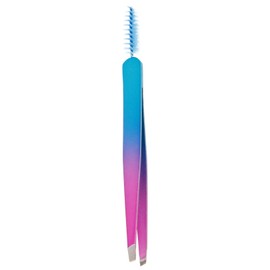 minkissy Elegant Stainless Steel Eyebrow Tweezer Clip Brush Beauty Tools for Home Travel