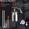 Undercoating Spray Gun with 1000ml Suction Feed Cup,Straight & 360°