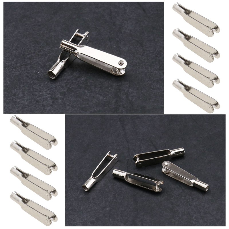 20pcs Mini Snap Links M2 Thread Clip Self-Locking Metal Clevis