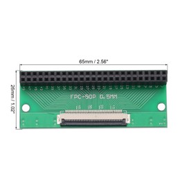 QUARKZMAN FFC FPC Connector Board 50 Pin 0.5mm Female to 2.54mm Double Row Female Header Adapter PCB Converter Board for LCD TV Digital Camera Laptop