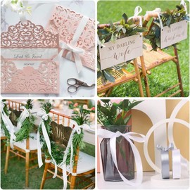 CC wonderland zone 3/8 Inch White Satin Ribbon Rolls(10mm Wide x 91m Long) for Gift Wrapping,Crafting,Florist