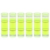 sourcing map 6pcs Small Cylindrical Bubble Level Vials 10x35mm PMMA