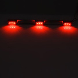 Partsam 2Pcs Truck Trailer ID Light Bar 3-lamp 9 LED [IP67 Submersible] Motorcycle Utility Marine Boat Trailers Identification Running Marker ID Rear Trailer Tail Light Bar