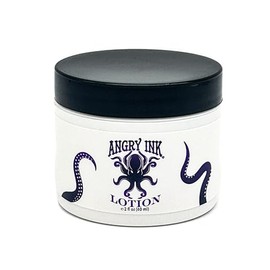 Angry Ink Daily Tattoo Lotion. Moisturizer- Fragrance-Free, Non-Greasy, Clean, Vegan Natural Ingredients