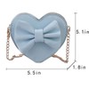 Goclothod Girls Bowknot Mini Coin Purse Heart Shape Cross Body