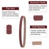 uxcell 2pcs 2-1/2" x 16" Sanding Belts 80 Grits Aluminum