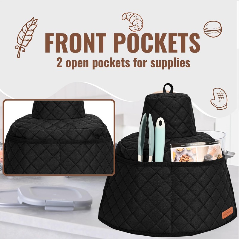 CROTIRAD Glass Air Fryer Dust Cover Compatible with Ninja Crispi,