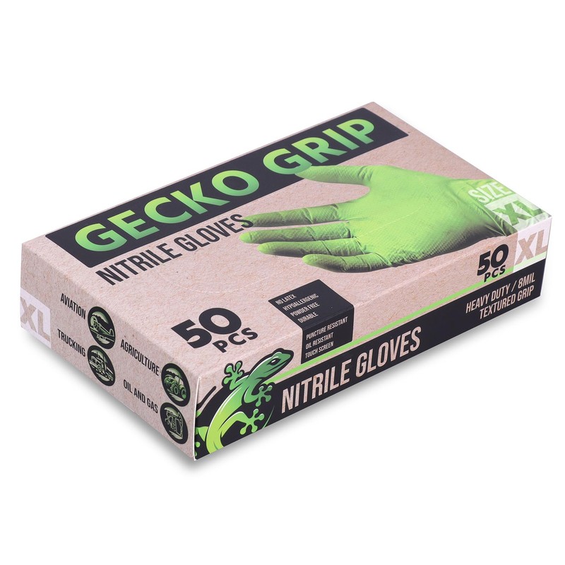 Nitrile Gloves 8 Mil Diamond Textured - Durable Puncture Resistant