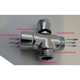 2-Way Diverter Valve for Valve Diverter 1/2Female to 1/2Exterior Thread
