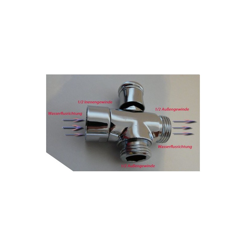2-Way Diverter Valve for Valve Diverter 1/2Female to 1/2Exterior Thread