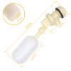 Float Valve 1/2" Shut Off Plastic Water Float Valve, Stable