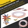 Poeeytnek® Professional Scalloped Copper Tape - 7/32" & 5/16 Asymmetric
