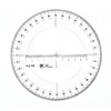 360 Degree Plastic Protractor, Circle Measuring Scale Math Ruler for