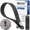 4 Pack 150 x 12mm Loop Black PU Leather Sewing