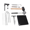 Coconut Opener Tool Set Stainless Steel Coconut Shell Puncher Cutter