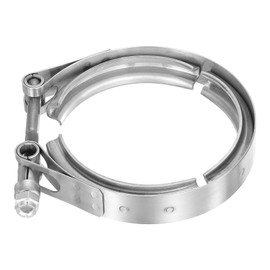 uxcell 3.5" V Band Clamp 304 Stainless Steel for Exhaust Systems Downpipe Exchange Exhaust Accessories, Adjustment Range 89mm / 3.51inch