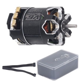 540 V6M 21.5T Sensored Brushless Motor 2200KV RC Racing Car Sensored Brushless Motor for 1/10 RC Cars Black Silver