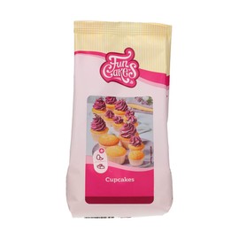 FunCakes Mix per cupcakes: cupcakes facili da usare, perfettamente uniformi, mini cupcakes o pagnotte, gusto vaniglia, qualità confettiera, halal. 500 gr. - 500 g