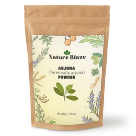 Nature Blaze Arjuna Powder | Terminalia Arjuna | Finely Ground Botanical Powder | No Additives, Preservatives, or Fillers | Traditional Ingredient | 200Gm / 7.0 Ounce