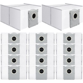 Bluearks 14Pcs Dust Bags,Compatible with Ecovacs Deebot X8 Pro Omni/T50 Pro Max Omni/T80 Omni/Yeedi S14 Plus, 3.5L Large Capacity Disposable Replacement Bags