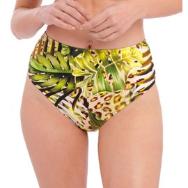 Fantasie Women's Standard Kabini Oasis High Waist Bikini Brief, Multi, Medium