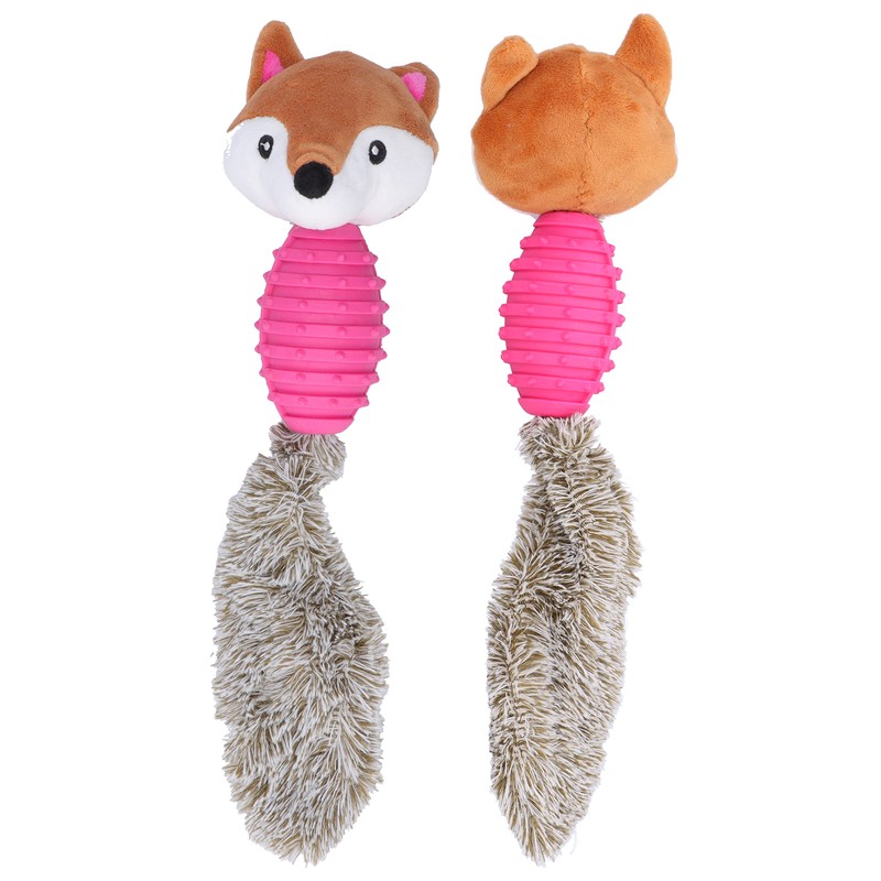 Pet Chew Toys Teeth Cleaning Biting Interactive Training Stuffed Plush