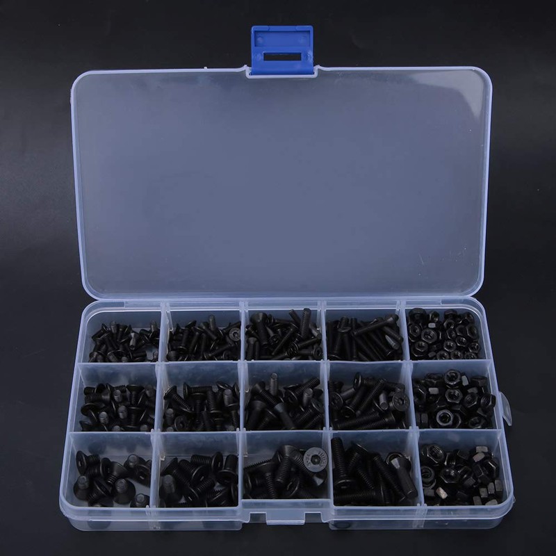 460 Pieces Screw Nut Set, M3 M4 M5 Hex Socket