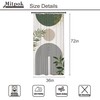 Mitpok Small Stall RV Shower Curtain 36Wx72H Half Single Sage