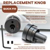 Terixe 2 Pack Replacement Knob for Brondell Bidet Toilet Seat,