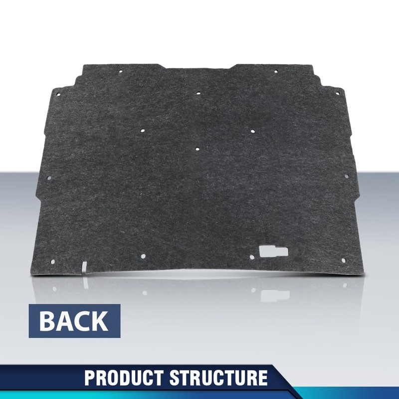 PIT66 Hood Insulation Pad 1/2" with Clips Compatible with Chevy