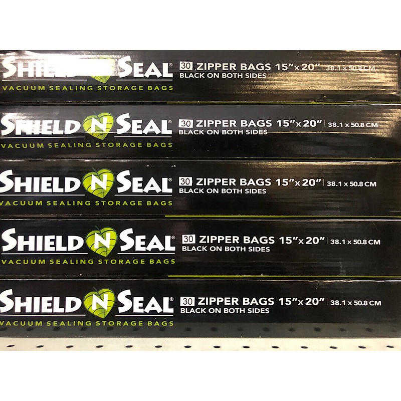 Shield N Seal 15x20 Vacuum Sealing Storage Bag ZIPPER 30pc