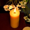 Natural Beeswax Pillar Candle 2 inch in Diameter, Smokeless and