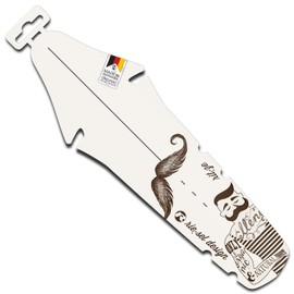 Riesel Design - rit:ze - 2 x Mudguard for the Saddle/Road Bike Rear Mudguard - Easy to Install Bicycle Mudguard/Rear Wheel Mudguard for Any Wheel Size (Mustache)