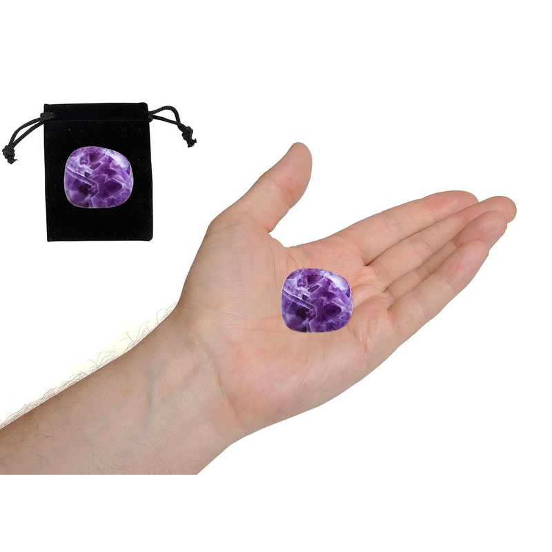 Amethyst Healing Crystal Stones, 1.25-2.0" Large Reiki Healing Gemstones Natural