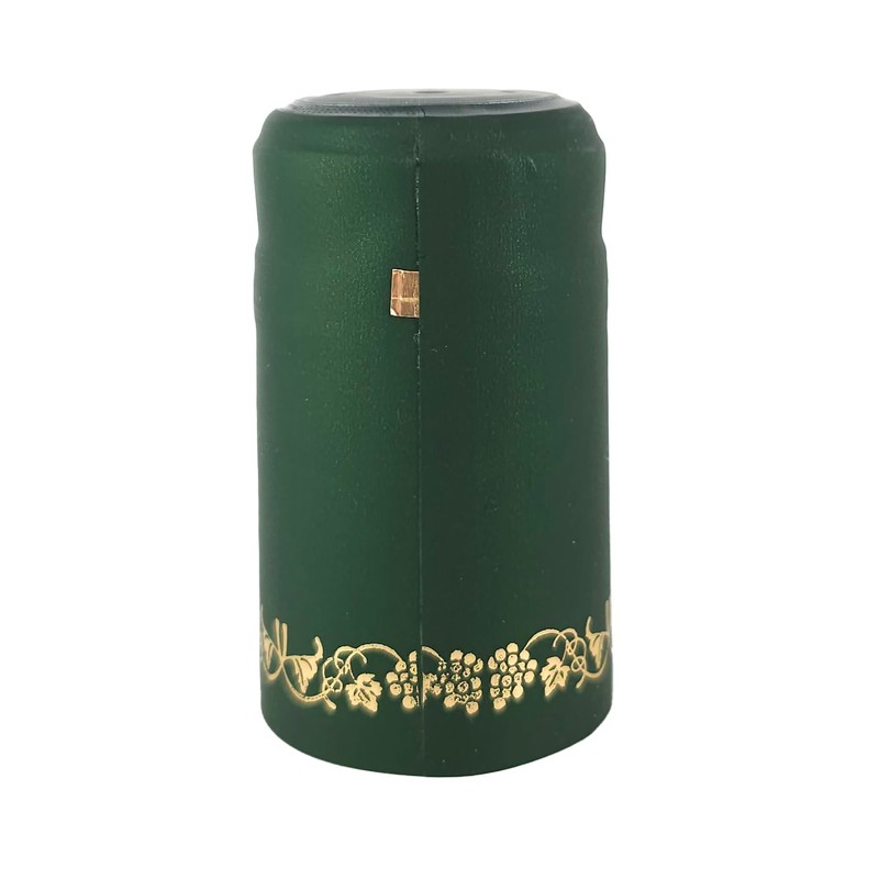 Home Brew Ohio Green With Gold Grapes PVC Shrink Capsules