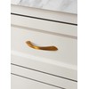 JIASENBAO 5 Pack Antique Brass Cabinet Pulls 3 Inch Arch